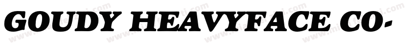 GOUDY HEAVYFACE CO字体转换